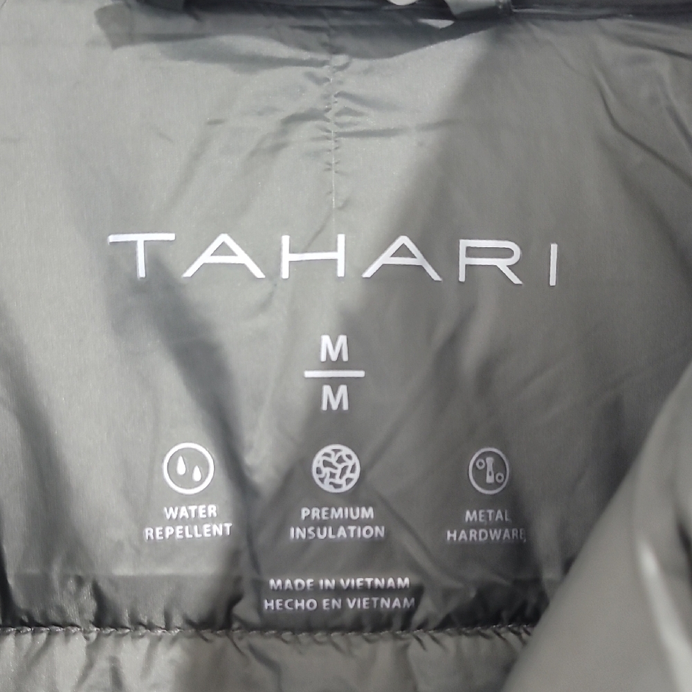NEW Tahari Women's Green Puffer Jacket Full Zip Polyester M - Picture 3 of 8